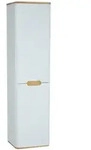 VitrA Sento Hochschrank 61373 40 x 35 x 155,5 cm, Wei&szlig; Matt, Dekor, 2 T&uuml;ren,