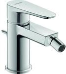 Duravit B.1 Bidetarmatur B12400001010 chrom, mit Ablaufgarnitur, Ausladung 127mm
