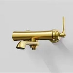 Steinberg Serie 350 Wannenarmatur 3501100BG brushed gold, Aufputz