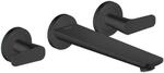 hansgrohe Axor Citterio C Wannen-3-Loch-Armatur 49483670 cubic cut, mattschwarz,
