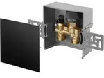 Oventrop Unibox R&uuml;cklauftemperaturregelung 1022761 Echtglas schwarz, mit...