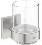 Grohe Start Cube Kristallglas mit Halter 41097DC0 Supersteel
