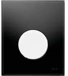TECEloop Urinal Bet&auml;tigungsplatte 9242654 Glas schwarz, Taste wei&szlig;