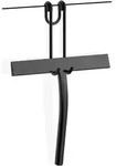 Giese Haken 30307-14 mit Silikon-Glasabzieher f&uuml;r Glaswand 6+8 mm, schwarz matt