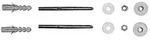 Duravit Befestigung 6951000000 218 x 91 mm, &Oslash; 10 mm, f&uuml;r Waschtische