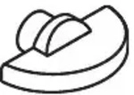 Hewi Dornschl&uuml;ssel 42527 f&uuml;r Papierhalter mit Diebstahlschutz