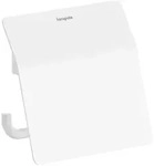 hansgrohe AddStoris S Toilettenpapierhalter 41783700 mit Deckel, mattwei&szlig;