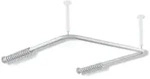 Hewi 801 Vorhangstange 801.34.32095 1500 x 1500 mm, 46 Vorhangringe, felsgrau,...