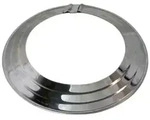 Bertrams Alu Rosette 14RO90-110 &Oslash; 90-110 mm, verstellbar, mit Klammer, Edelstahl