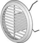 Helios L&uuml;ftungsgitter LGR 150 60338 Metall, DN 125-150, wei&szlig;