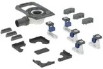 Geberit Duofix Duschwannenablauf 551550001 mit 5 F&uuml;&szlig;en, Sperrwasserh&ouml;he 50mm