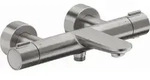 Duravit Wave Wannenarmatur WA5220000070 Aufputz, Ab- und Umstellventil, Edelstahl