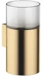 Dornbracht Glashalter 83401979-28 Wandmodell, Glas aus Kristallglas, matt, messing