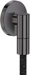 hansgrohe AXOR Wandanschluss 36737330 rund G1/2" Polished Black Chrome