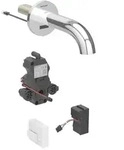 Geberit Piave Infrarot-Waschtischarmatur 116262211 Wandmontage, Netzbetrieb,