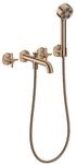 hansgrohe AXOR One 3-Loch Wannenarmatur 48443300 Unterputz, Ausladung 220mm, mit