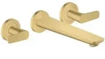 hansgrohe 3-Loch Fertigset Wannemisch.Wand UP 49483250 ohne Struktur, brushed...