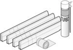Villeroy & Boch Installationsset U91411000 f&uuml;r Duschwanne, verchromt, 900 x...