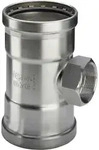 Viega Sanpress Inox XL-T-St&uuml;ck 578145 64 x Rp 3/4 x 64 mm, Stahl nichtrostend,