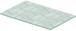 Duravit DuraSquare Glaseinleger 0099678200 77 x 38 cm, Sicherheitsglas, Cubic...