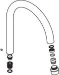 hansgrohe Ausl Axor Montreux 3-L. WT-Arm. 97990000 Standmodell chrom