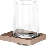KEUCO Edition 11 Glashalter 11150299000 mit Echtkristallglas, Rotgold geb&uuml;rstet