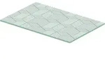 Duravit DuraSquare Glaseinleger 0099708200 116,4 x 38 cm, Sicherheitsglas, Cubic line