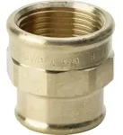 Viega Muffe 271855 Rp 2 1/2 x Rp 2, Rotguss, reduziert