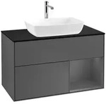 Villeroy und Boch Finion Waschtischunterschrank F782GKGK 100cm, Abdeckplatte...