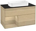 Villeroy und Boch Finion Waschtischunterschrank F652PCPC 100x60,3x50,1cm, Regal...