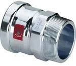Viega Prestabo &Uuml;bergangsst&uuml;ck 629953 64 mm x R 2, Stahl unlegiert, SC-Contur,