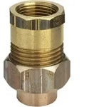Viega Rohrverschraubung 110390 15 mm x Rp 3/4, Rotguss/Messing, konisch dichtend