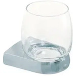 Bravat Metasoft Glashalter 816410 Glas bauchig klar, chrom