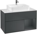 Villeroy und Boch Finion Waschtischunterschrank F121HGHG 100cm, Abdeckplatte...