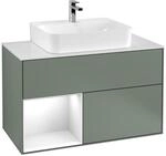 Villeroy und Boch Finion Waschtischunterschrank F111GFGM 100cm, Abdeckplatte...