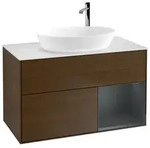 Villeroy und Boch Finion Waschtischunterschrank F901HGGN 100cm, Abdeckplatte...