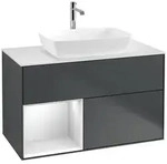 Villeroy und Boch Finion Waschtischunterschrank F771MTHG 100cm, Abdeckplatte...