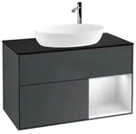 Villeroy und Boch Finion Waschtischunterschrank F902MTHG 100cm, Abdeckplatte...