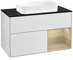 Villeroy und Boch Finion Waschtischunterschrank F662PCMT 100x60,3x50,1cm, Regal