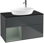 Villeroy und Boch Finion Waschtischunterschrank F892GMHG 100cm, Abdeckplatte...