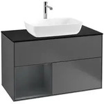 Villeroy und Boch Finion Waschtischunterschrank F772HGGK 100cm, Abdeckplatte...