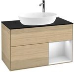 Villeroy und Boch Finion Waschtischunterschrank F902MTPC 100cm, Abdeckplatte...