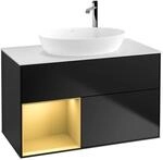 Villeroy und Boch Finion Waschtischunterschrank F891HFPD 100cm, Abdeckplatte...