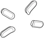 Geberit Puffer-Set 598024000 Sitzring, f&uuml;r WC-Sitz