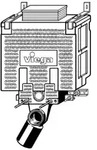 Viega Mono Unterputzsp&uuml;lkasten 460525 WC Vorwandblock, aus Kunststoff zitrogelb