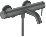 hansgrohe Tecturis S Einhebel-Wannenarmatur 73422340 Aufputz, brushed black chrome