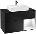 Villeroy und Boch Finion Waschtischunterschrank F372GFPD 100cm, Abdeckplatte...