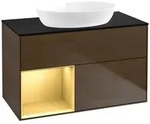 Villeroy und Boch Finion Waschtischunterschrank FA12HFGN 100cm, Abdeckplatte...