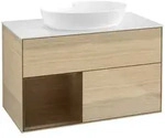 Villeroy und Boch Finion Waschtischunterschrank FA11GNPC 100cm, Abdeckplatte...