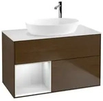 Villeroy und Boch Finion Waschtischunterschrank F891MTGN 100cm, Abdeckplatte...